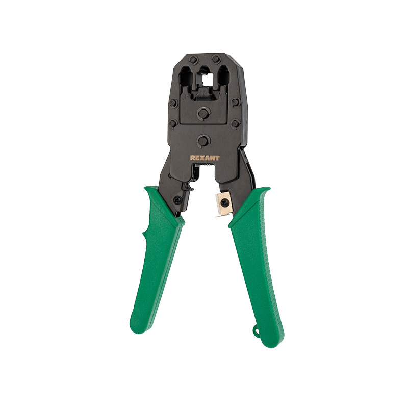 Инструмент (клещи) для обжима RJ45 RJ12 RJ11 (ht-200), заделка витой пары (ht-318М) REXANT 12-3441