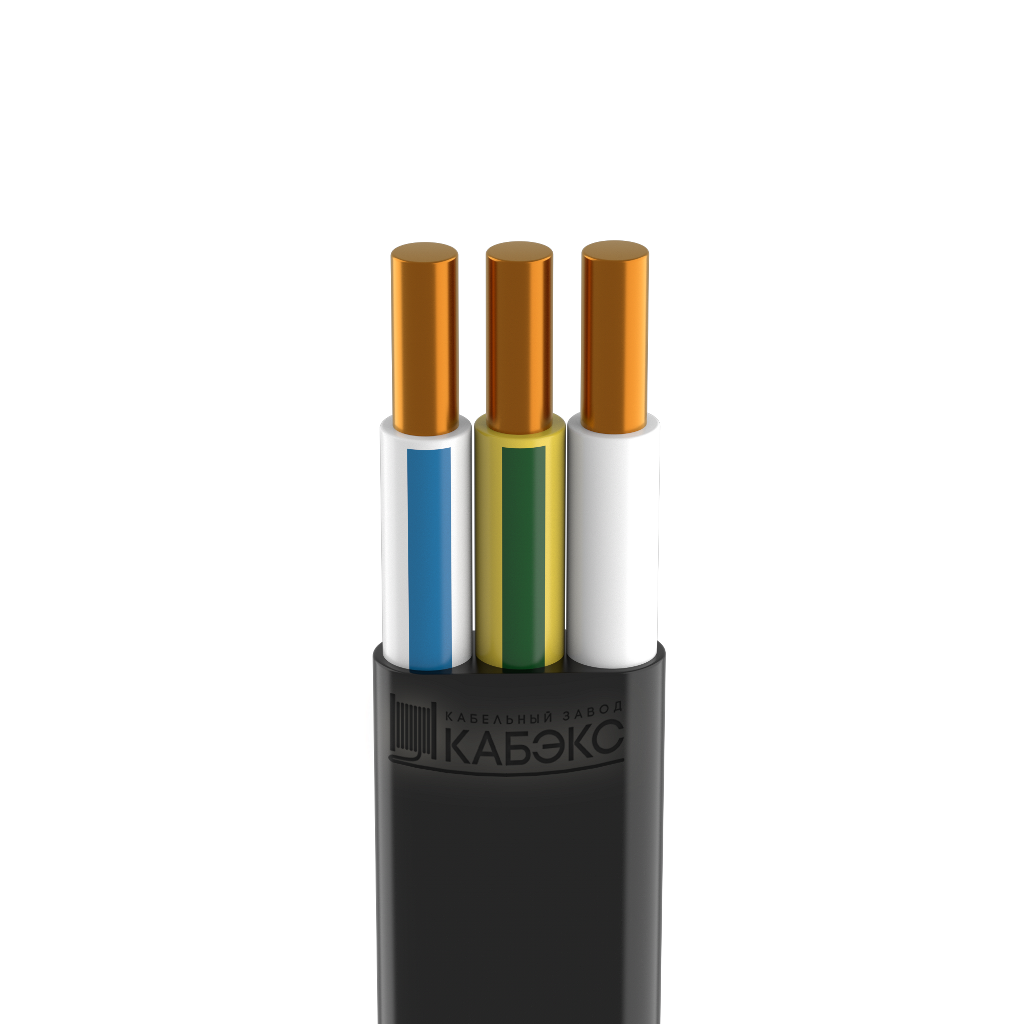Кабель ВВГнг(A)-LS -П 3х 1,5 ок (N,PE)-0,66 Кабэкс