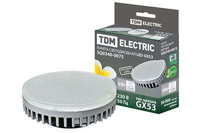 Лампа светодиодная GX53-9Вт-4000 К SQ0340-0075 TDM Лампа светодиодная GX53-9Вт-4000 К SQ0340-0075 TDM
