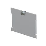 Заглушка для монтажной рамки MTU 62x66x4,5 мм (сталь,черный) 7407047 OBO Bettermann