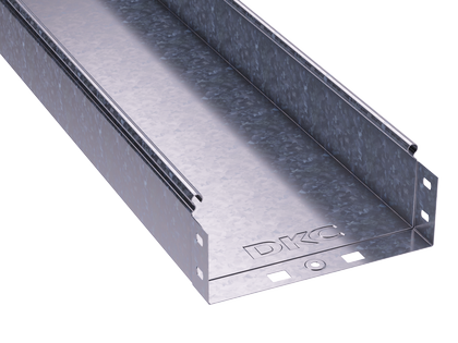 Изображение товара Металлический неперфорированный лоток DKC 300х80 для кабеля, оцинкованный