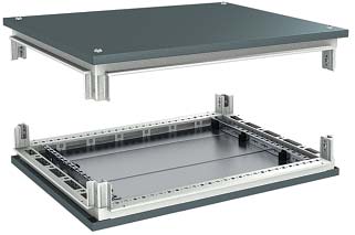 Изображение товара Комплект крыша и основание для шкафов DKC 1000x600 мм RAL7035