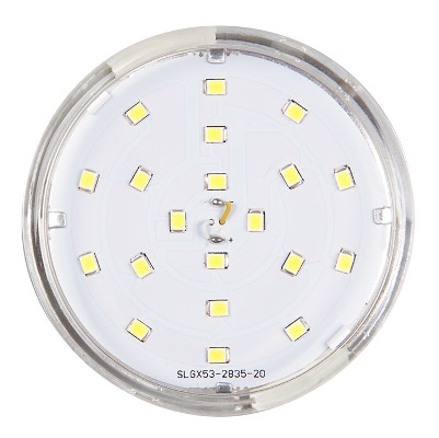 Изображение товара Лампа светодиодная 6 Вт GX53 3000К 510Лм прозрачная 220В таблетка PLED- ECO теплый .285197 .2851970 JazzWay