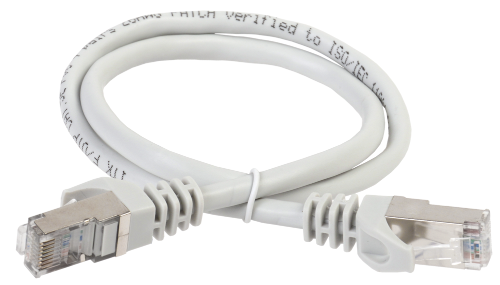 ITK Коммутационный шнур (патч-корд), кат.6 FTP, 2м, серый (PC01-C6F-2M)