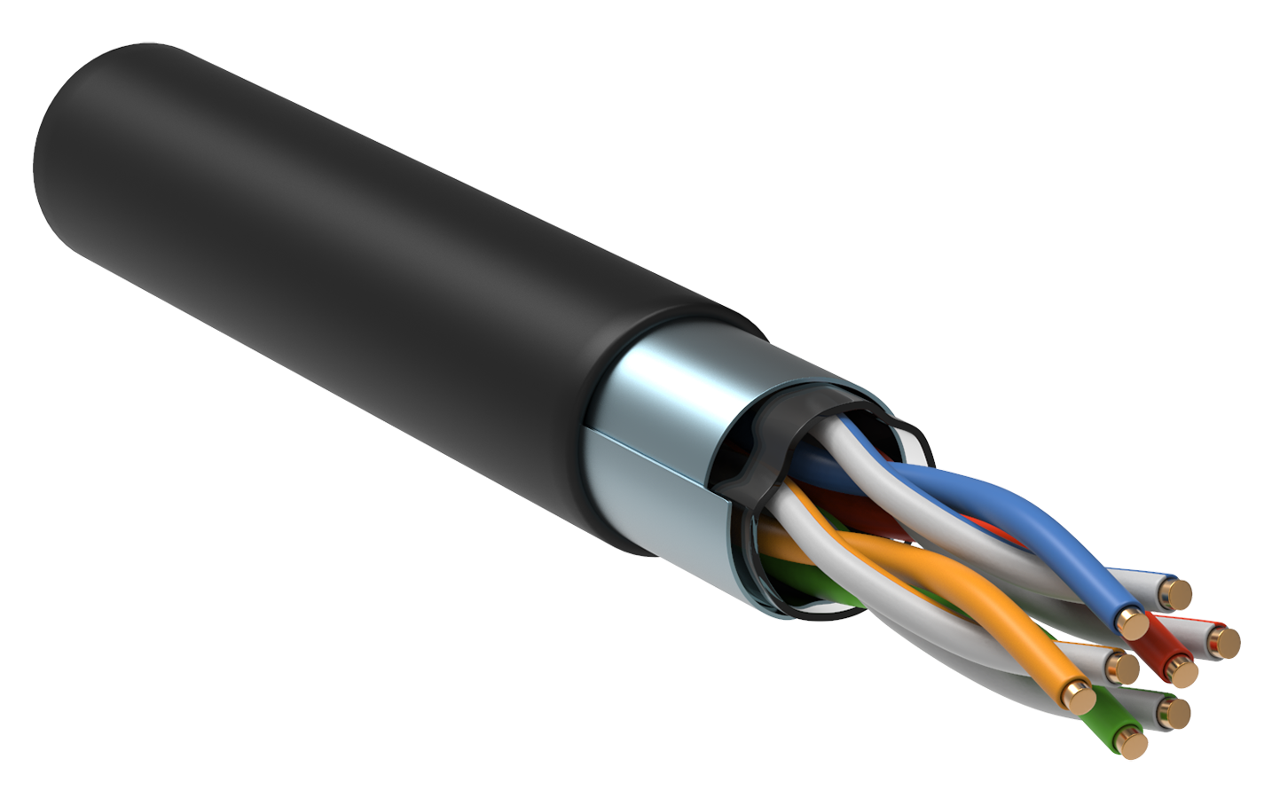 Витая пара экранированная F/UTP кат.5e 4x2x0,51 (24 AWG) LDPE Черная одножильная внешняя LC3-C5E04-339 ITK Витая пара экранированная F/UTP кат.5e 4x2x0,51 (24 AWG) LDPE Черная одножильная внешняя LC3-C5E04-339 ITK
