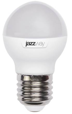 Лампа светодиодная 9Вт Е27 G45 3000К 820Лм матовая 220В Шар PLED-SP .2859631A Jazzway Лампа светодиодная 9Вт Е27 G45 3000К 820Лм матовая 220В Шар PLED-SP .2859631A Jazzway
