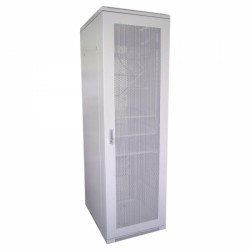 19" Напольный шкаф Rexant серии Standart 22U 600х600 мм, передняя и задняя дверь перфорация, RAL 7035 (состоит из 2 частей)