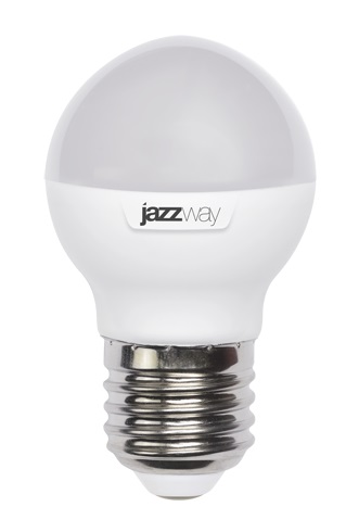 Лампа светодиодная 9Вт Е27 G45 5000К 820Лм матовая 220В Шар PLED-SP .2859662A Jazzway Лампа светодиодная 9Вт Е27 G45 5000К 820Лм матовая 220В Шар PLED-SP .2859662A Jazzway