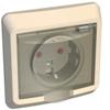 Розетка ЭТЮД скрытой установки с заземлением со шторками 16А 250B IP44 с крышкой кремовый PC16-044K Schneider Electric