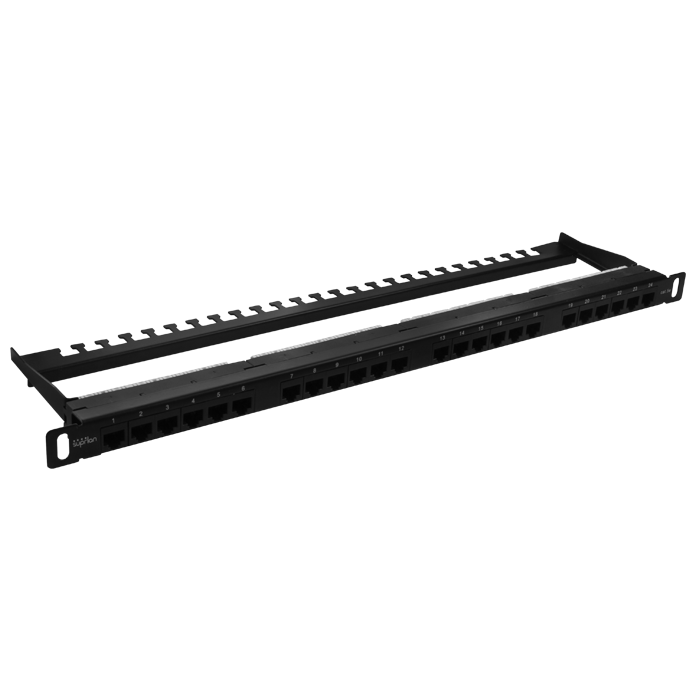 Патч-панель высокой плотности 19", 24хRJ-45, UTP, 5e, 0,5U 10-0404 SUPRLAN