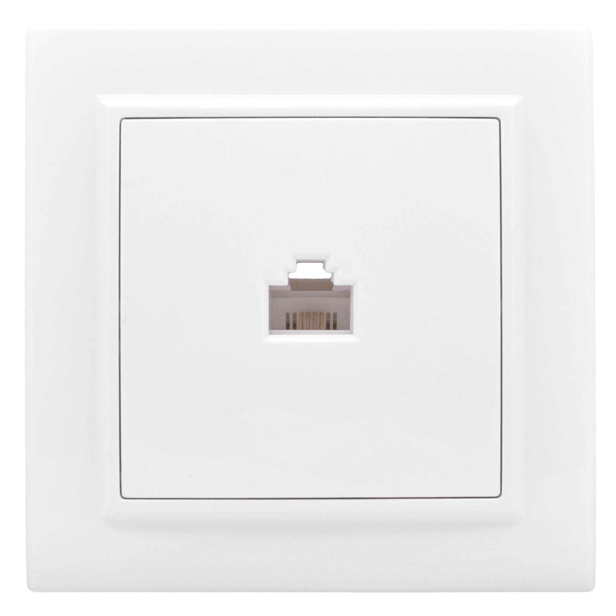 Розетка RJ45 компьютерная Минск скрытой установки в сборе белый ERK01-035-10 EKF Розетка RJ45 компьютерная Минск скрытой установки в сборе белый ERK01-035-10 EKF