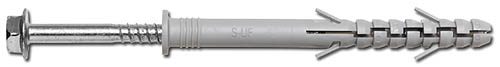 Изображение товара Дюбель фасадный S-UF 10х115 с шурупом HEX SW13/Т40 цинк (Sormat 76013)/упак.50