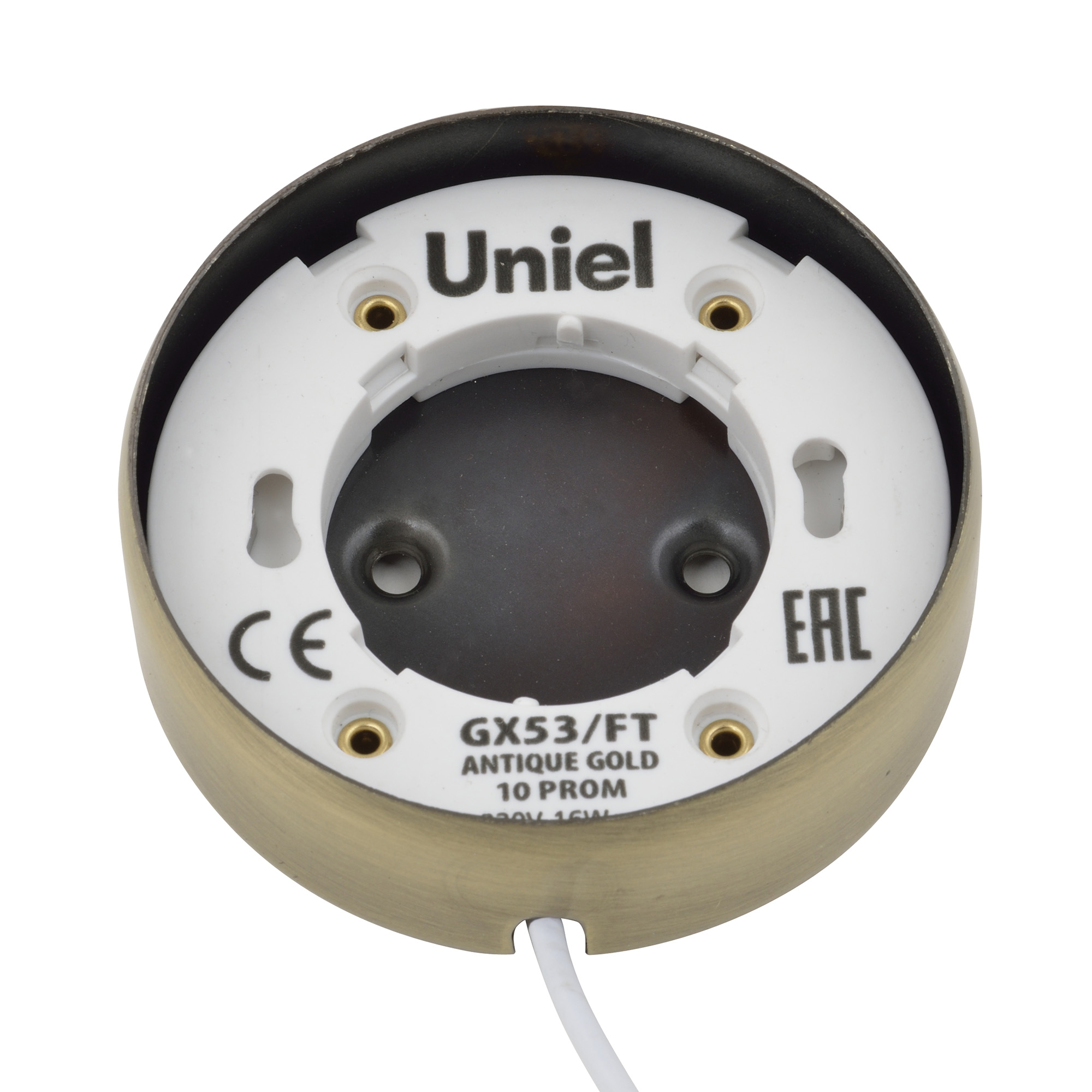 Светильник накладной GX53/FT ANTIQUE GOLD 10 PROM античное золото UL-00003738 TM Uniel Светильник накладной GX53/FT ANTIQUE GOLD 10 PROM античное золото UL-00003738 TM Uniel