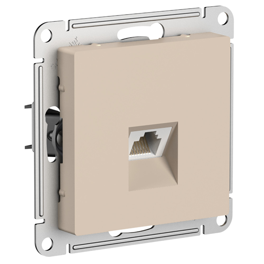 Розетка компьютерная RJ45, кат. 5Е, механизм, ПЕСОЧНЫЙ ATLASDESIGN ATN001283 Systeme Electric Розетка компьютерная RJ45, кат. 5Е, механизм, ПЕСОЧНЫЙ ATLASDESIGN ATN001283 Systeme Electric