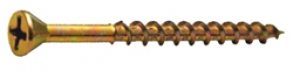 Изображение товара Шуруп по дереву для плинтусов HOBAU  4,2 х 35 желтопассив.