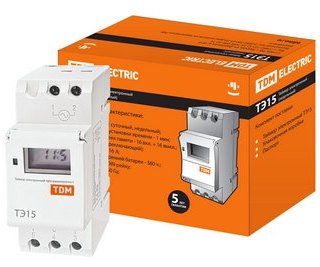 Таймер электронный ТЭ15-1 мин/7дн-16on/off-16 А-DIN SQ1503-0005 TDM Таймер электронный ТЭ15-1 мин/7дн-16on/off-16 А-DIN SQ1503-0005 TDM