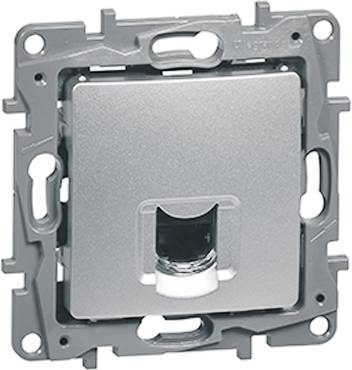 Изображение товара Розетка RJ45 компьютерная Etika Legrand Cat.6 UTP алюминий информационная