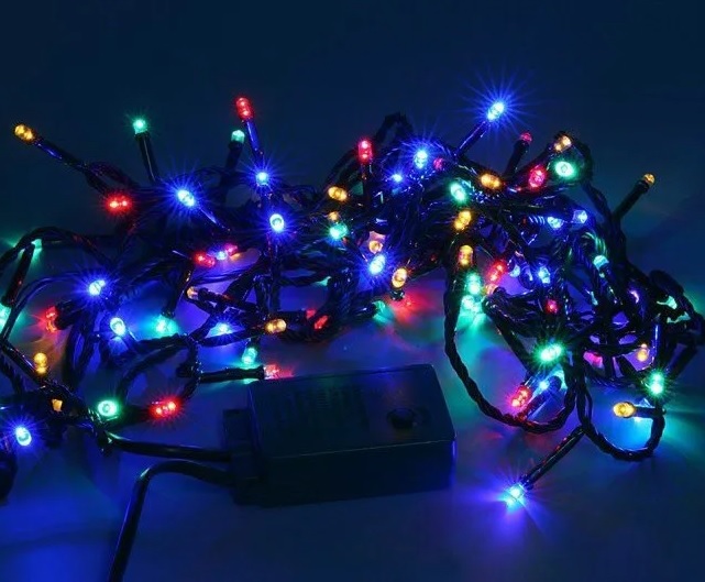 Гирлянда Нить 20м 200Led мульти свет контроллер 8 режимов зеленый провод IP44 LD200C-GM .4607144111638 SHLights Гирлянда Нить 20м 200Led мульти свет контроллер 8 режимов зеленый провод IP44 LD200C-GM .4607144111638 SHLights