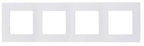 Изображение товара Рамка для розеток и выключателей 4 поста Elika белая Legrand
