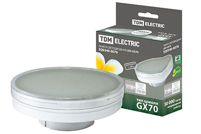 Лампа светодиодная GX70-11Вт-4000 К SQ0340-0078 TDM Лампа светодиодная GX70-11Вт-4000 К SQ0340-0078 TDM