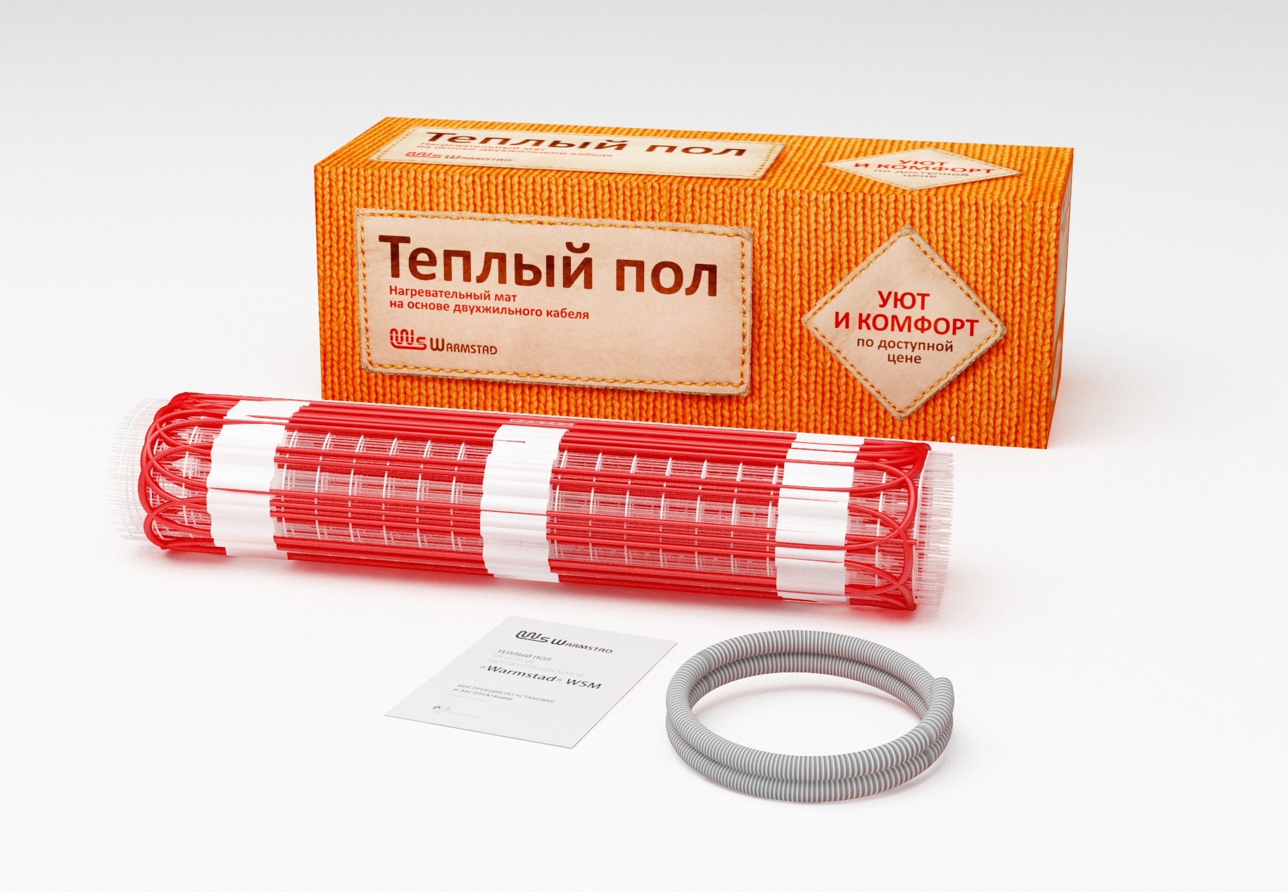 Мат нагревательный 790Вт/5,25 м² в комплекте, WSM-790-5,25 Warmstad 100035657600 Мат нагревательный 790Вт/5,25 м² в комплекте, WSM-790-5,25 Warmstad 100035657600