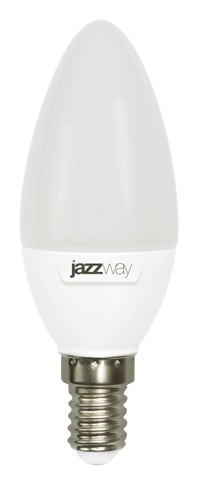 Лампа светодиодная 9Вт Е14 C37 3000К 820Лм матовая 220В Свеча PLED-SP.2859457A Jazzway Лампа светодиодная 9Вт Е14 C37 3000К 820Лм матовая 220В Свеча PLED-SP.2859457A Jazzway