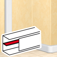 Перегородка разделит. в 65х150 DLP 2м  Legrand 10583  /уп.48м/