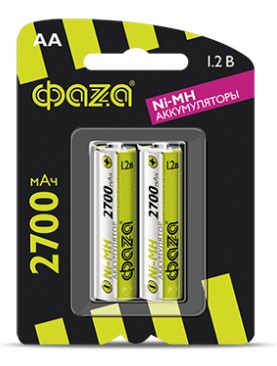 Аккумулятор 2700мАч NiМН BL-2  АА .5003002 ФАZА