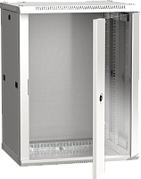 Шкаф телекоммуникационный навесной (настенный) ITK 19" 12U 600x450 стеклянная дверь RAL7035 LWR3-12U64-GF IEK
