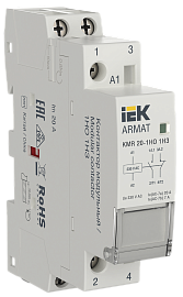 Контактор модульный ARMAT KMR 20А 230В AC 1НО 1НЗ AR-KMR10-020-11-230 IEK