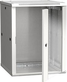 Шкаф телекоммуникационный навесной (настенный) ITK 19" 12U 600x600 стеклянная дверь RAL7035 LWR3-12U66-GF IEK