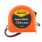 Рулетка Classic, 7.5 мх24 мм, пластиковый корпус SPARTA 31304