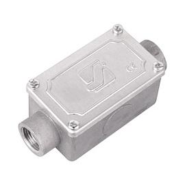 DKC 6030-20 Коробка протяжная алюминиевая, 2 ввода 180°, М20х1,5,IP55,118х51х42мм