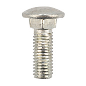 Винт мебельный с квадратным подголовником  DIN603 М 8х100 цинк