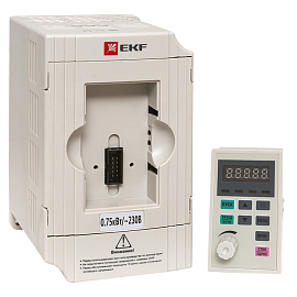 Преобразователь частоты 0,75/1,5кВт 1х230В VECTOR-100 EKF PROxima VT100-0R7-1B