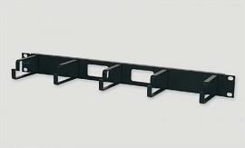 Кабельный организатор 19" 1U черный металл 25B-1U-02BL Eurolan