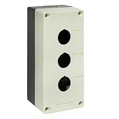 Корпус КП103 пластиковый 3 кнопки белый (cpb-103-w) EKF