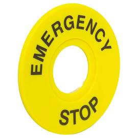 Табличка для кнопок 22 мм EMERGENCY STOP scep-es EKF