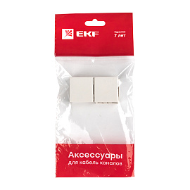 Соединитель (25х16) (4 шт) Plast Белый PROxima conw-25-16x4 EKF