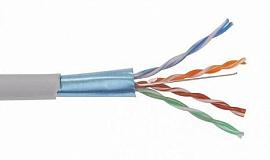 Кабель кат. 5е, 4 пары F/UTP, жила 0,52, LSZH нг(А)-HF, серый, катушка 305 DR-140102 DATAREX