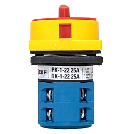 Переключатель кулачковый ПК-1-22 25А 2P "1-0-2" с блокировкой IP65 PROxima pk-1-22-25-a65 EKF
