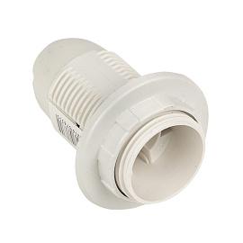 Патрон термопластик Е14 с кольцом белый LHP-E14-r EKF