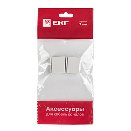 Соединитель (20х10) (4 шт) Plast Белый PROxima conw-20-10x4 EKF