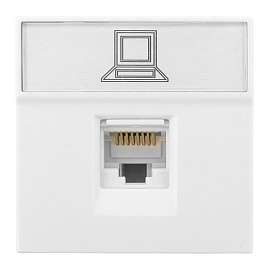 Розетка RJ45 кат. 5e, 2 модуля EKF