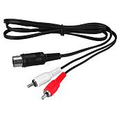 Шнур DIN 5PIN-2 RCA, длина 1,2 метра REXANT 17-2512-4