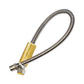 Подводка сильфонная для газа, 1/2" ВР/НР 100 см AQUALINK 07023