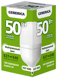 Лампа светодиодная HP 50Вт 230В 4000К E27-E40 GENERICA