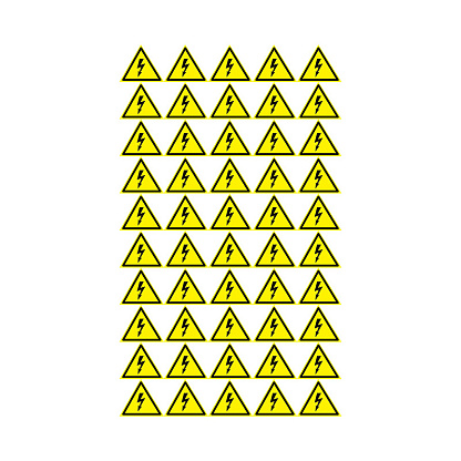Изображение товара Наклейка знак электробезопасности «Опасность поражения электротоком» 25х25х25 мм 56-0006-1 REXANT