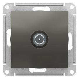 Розетка TV телевизионная Atlasdesign скрытой установки оконечная 1DB механизм сталь ATN000991 Schneider Electric