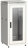 ITK Шкаф сетевой 19" LINEA N 28U 600х800 мм стеклянная передняя дверь серый LN35-28U68-G IEK